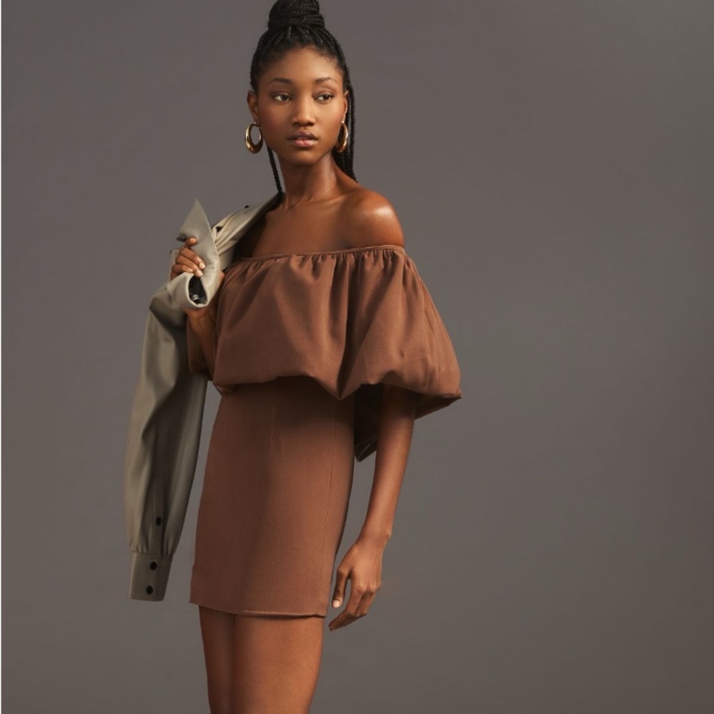 NWT Anthropologie Nikita Mhaisalkar Off-The-Shoulder
Bubble Dress XS